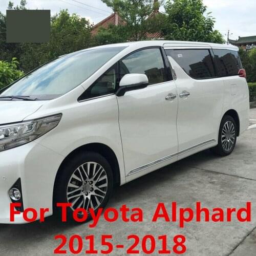 For Toyota Alphard 2015-2018 Car Door Side Protector Bumper Strips Decal Decorative Anti-Collision Bar Paste Auto Accessories