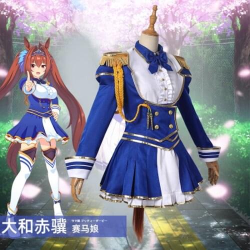 Game Umamusume: Pretty Derby Daiwa Scarlet Cosplay Costume Winning Suit Full Set Of Clothes Sizes XS-XXL 2021 New
