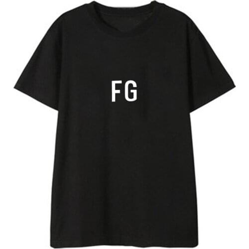 Kpop Jin Suga Optional Korean Loose Simple Wild Short Sleeved T-shirt Letters K-pop Streetwear Tops Tshirts Tees Kids T Shirt