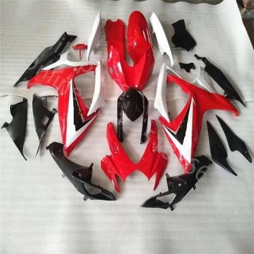 Red white black Fairing Motorcycle Bodywork Set Fairing kit For Suzuki GSXR600/750 GSXR600-750 2006-2007 2005 06-07Fairing