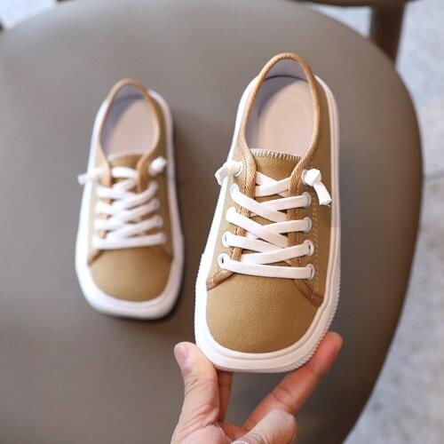 MHYONS Children Breathable Canvas Shoes for Girls Sneakers Girls Sports Shoes Baby Kids Soft Bottom Casual Shoes Size 26-36