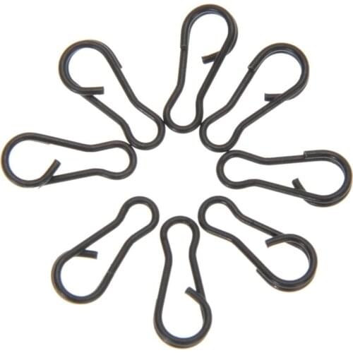 50/100pcs Small Multi Clips Carp Fishing Tackle Quick Change Swivels Steel Rigs Links Connector For Fishing multi link clips