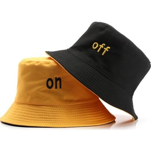 Fashion Bucket Hat Solid Color Double Side Cotton Spring Korean Sun Outdoor Sports Men Womens Sun Visor Fisherman Female Cap