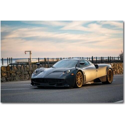 Posters and Prints Pagani Huayra Sport Car Supercar Wall Art Picture Canvas Art DIY Framed Paintings For Home Room Decor