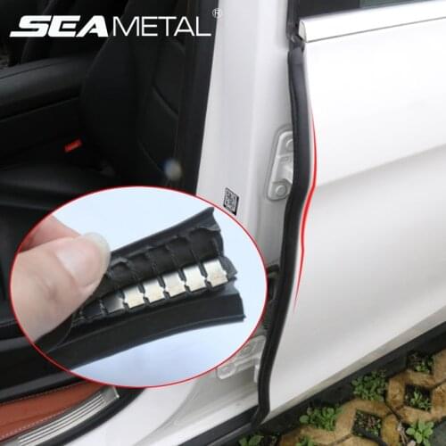 Car Door Rubber Steel Protector Auto Door Edge Pillar Strips Universal Sound Insulation Decoration Dust-proof Auto Accessories