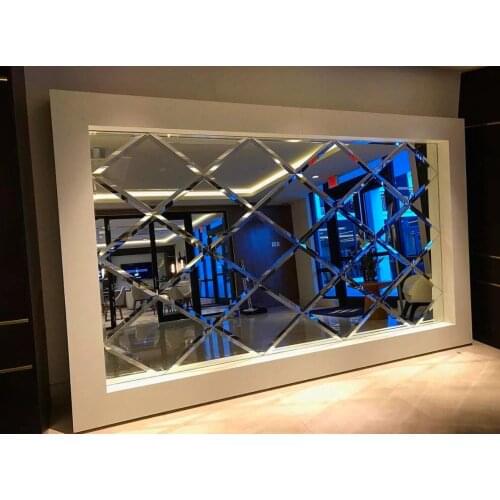 Luxury Beveled Mirror tiles decoration,mirror background decoration