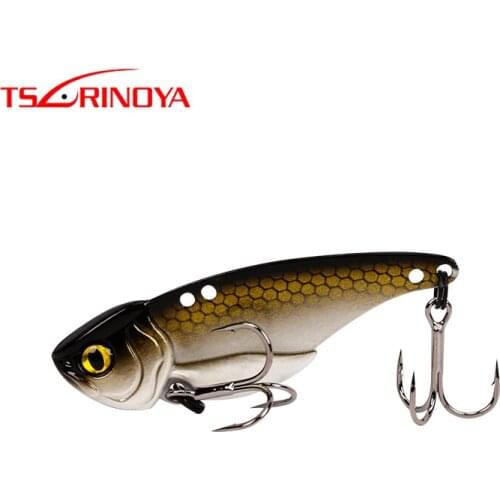 TSURINOYA ARES-A 5g/7g/10g/15g Metal VIB Fishing Lure Bait Artificial Bait With Treble hook double hole low Center of gravity