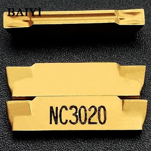 10pcs carbide inserts MGMN150/200-G NC3020 Grooving for steel turning tools grooving cutter
