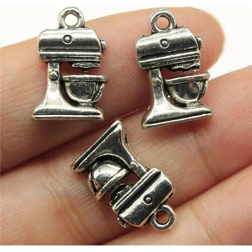 20pcs Charms Electric Mixer Kitchen Cooking Coffeemaker Coffee 16x10mm Antique Pendant Fit Vintage Jewelry Making