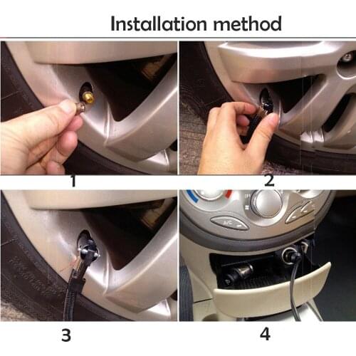 300PSI C300 12V Mini Air Compressor Auto Car Electric Tire Air Inflator-Pump Шины колпаки на колеса 16 колпачки для колес