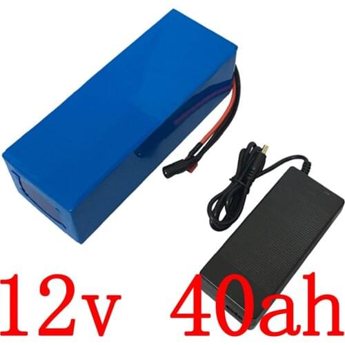 12v 4000mah battery 12v 40ah electric bicycle battery 12V 40AH Lithium polymer battery with 30A BMS+12.6V 5A charger