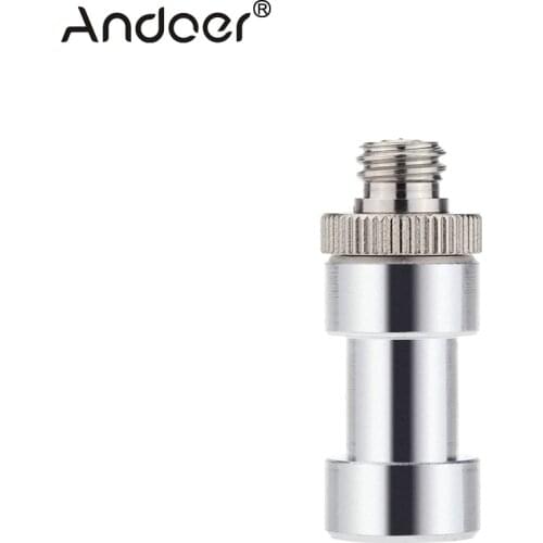 Andoer 1/4" 3/8" Tripod Screws to Light Stand Umbrella Camera Holder Adapter