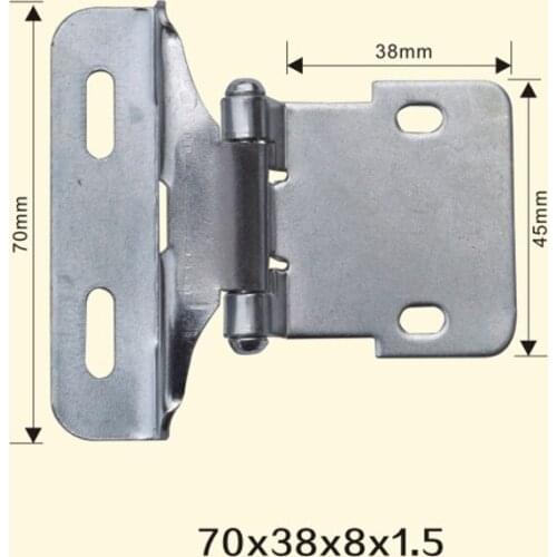 Freeshipping 70*38*8*1.5mm American Iron Metal Hinge Sewing Machine Folding Table Furniture Flip Tray Hinges Big Door Hinges