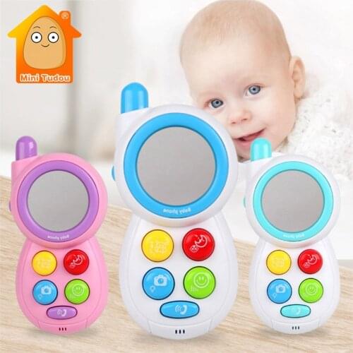 Baby Electronic Music PhoneToy Kids Colorful Mobile Phone Educational Learning Toys Musical Sound Machine For Children Gift