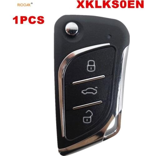 RIOOAK 1PCS/LOT XHORSE XKLKS0EN LEI.KSS Style(Chrome-plating) Remote Key for VVDI VVDI2 Key Tool English Version
