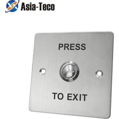 Door Exit Button Release Push Switch Stainless Steel Switch Push Release Alloy with for Home Access Control Lock System control