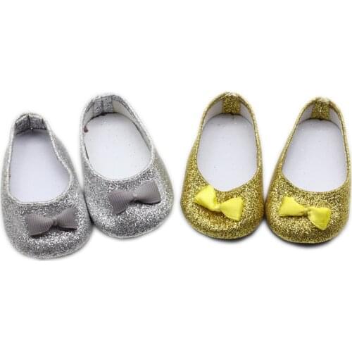 2 Colors 18Inch Girl Doll Shoes for43cm Reborns Baby Doll，Shoes Toys Accessories Best Gift for Christmas
