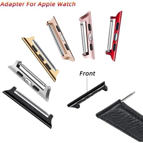 Dapter for Apple Watch Serie 6 SE 5 4 3 2 44mm 40mm 42mm 38mm Strap Spring Bar IWatch Series Metal Connector Accessories