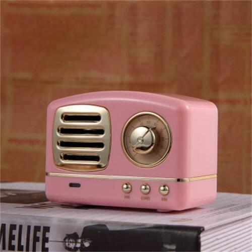 HM11 Retro Bluetooth Wireless Mini Portable Speaker 3D Stereo Surround Subwoofer Support TF Card for Xiaomi/iPhone