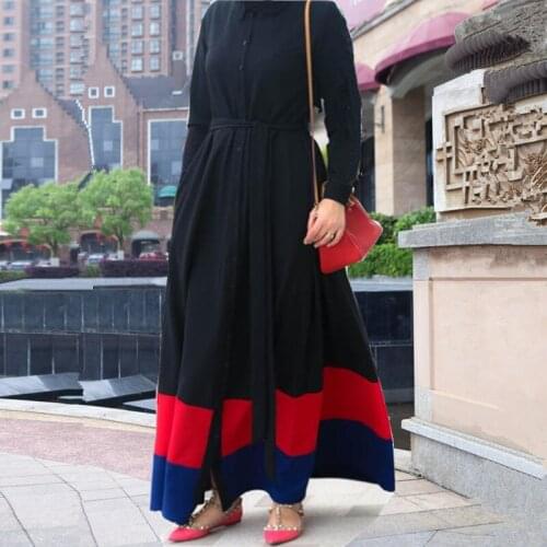 Muslim Abaya Dress Women Lace-up Open Abayas Dubai Dresses Islamic Clothing Kimono Caftan Hijab Turkish Moroccan Kaftan Elbise
