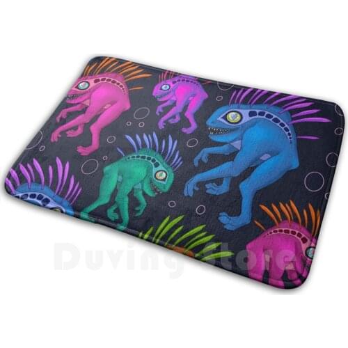 Murloc Rainbow Soft Non-Slip Mat Rug Carpet Cushion Murloc Wow Cute Gamer