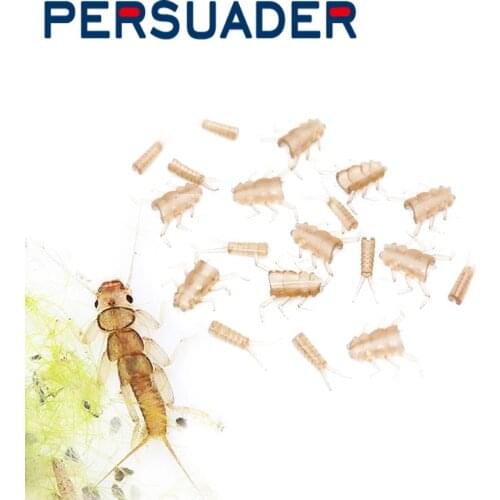 PERSUADER 20bodies& 20tails set rubber stonefly nymphs fly tying materials crappie trout fishing fly tying stonefly insect model