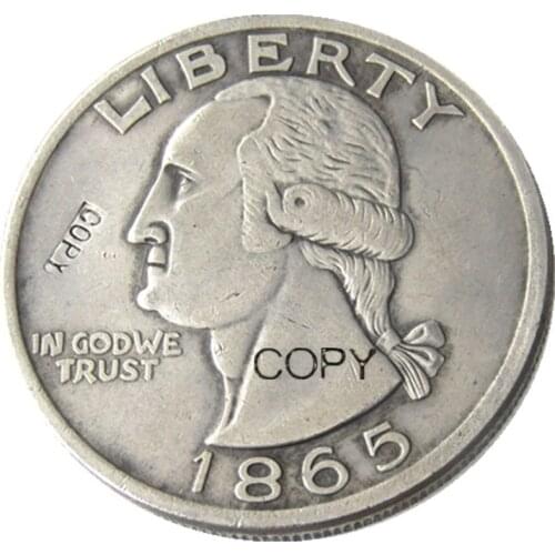 US 1865 Washington Head Silver Dollar Copy Coin