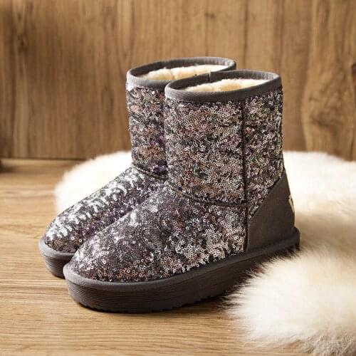 2019 New Fashion Australia Classic Women Snow Boots Women Cow Suede Winter Classic boots Sequin Style YYJ90