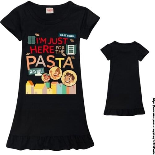 Baby Girls Clothes Summer Dress Flying Sleeve Cartoon New movie Luca Dresses Cotton Dress Toddler Dresses for Baby Girls