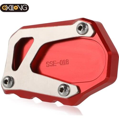For SUZUKI V-STROM 1000 XT 2014 2015 2016 Motorbike Kickstand Foot Side Stand Extension Pad Support Plate Motorcycle Accessories