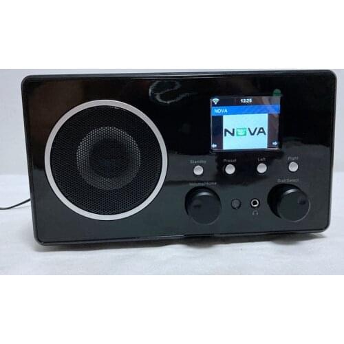 WIFI Radio Internet Web FM DBA Radios Bluetooth Speaker 5W RMS Color Screen Power Adaptor Supply Wooden Casing