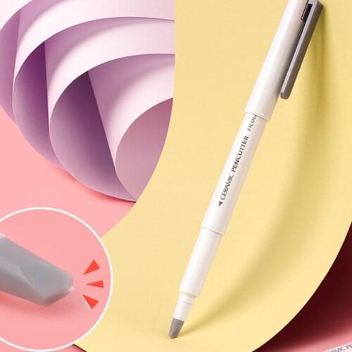 Pen-type ceramic paper knife DIY hand account newspaper and magazine cutting safety portable utility knife art supplies