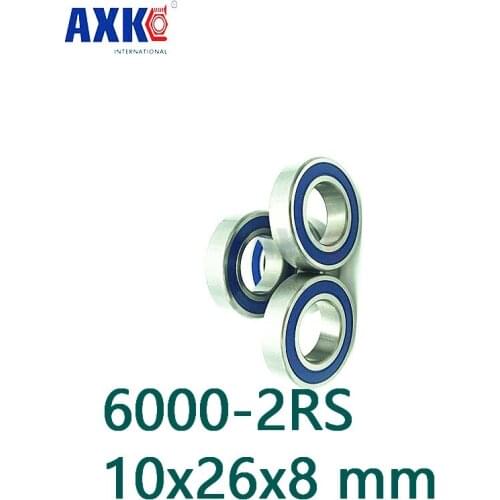 Axk Free Ball 6000-2rs Bearing Abec-5 (10pcs) 10x26x8 Mm Deep Groove 6000 2rs Ball Bearings 6000rs 180100 Rs