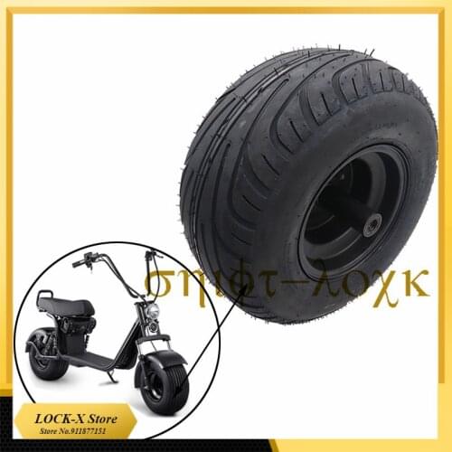 225X55-8 Tire 18X9.50-8 Tubeless Tire with Front Wheel Hub for Citycoco Electric Scooter Modified Accessories Parts