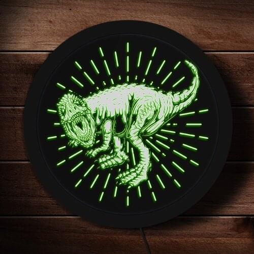 Tyrannosaurus Rex Lighting Wall Art LED Neon Sign Jurassic Period Dinosaur Home Decor T-Rex Decorative Signs Lights Dino Gifts