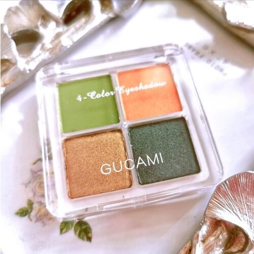 Four color eye shadow disc female beginner pearl luster bright ground color eye shadow web celebrity same