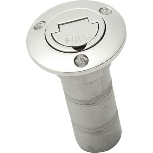 Boat Fuel Tank Deck Fill/Filler Cap Keyness - 1-1/2 inch Oil Marine 316 Stainless Steel Hardware for Yacht Caravan RV