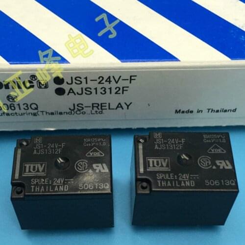 [In stock] Brand new original Relay JS1-24V-F AJS1312F One group is normally open with 5 pins10A 24VDC T73