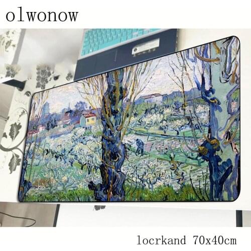 Van gogh mousepad 700x400x3mm Birthday gaming mouse pad gamer mat Customized game computer desk padmouse keyboard play mats