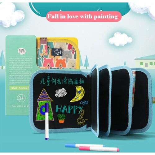 Magic Drawing Book 12 Colors Graphic Board Education Toy Gifts Kid Children Child Creativity Childrens Portable Painting Book