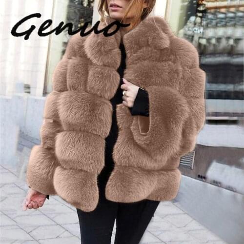 Women Plus Size Short Jacket Faux Plush Coat Warm Faux Fur Jacket Sleeve Outerwear Long Sleeve Teddy Coat Casual Overcoat Winter