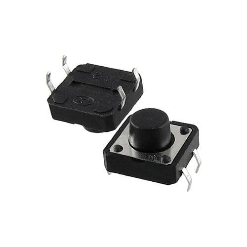 100 Pcs 12 * 12 * 7mm Panel PCB Momentary Tactile Tact Push Button Switch DI