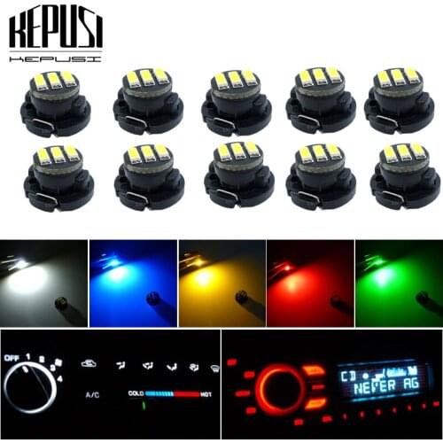 10x Super Bright 12V LED Light Bulb T4.7 LED Car AC Climate HAVC Panel Heater Control Lamp for Dodge Ram 1500 2500 3500 DAKOTA