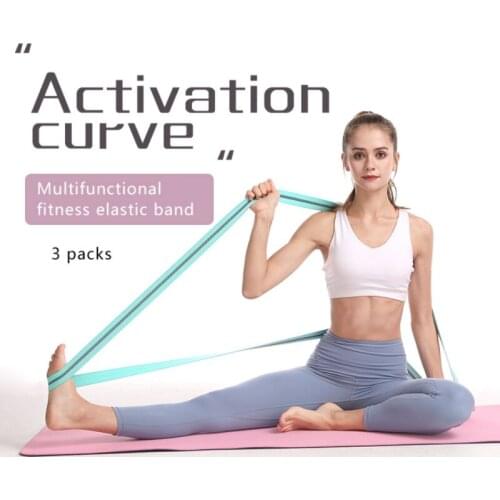 3pcs/set Yoga Resistance Bands Set Fitness Elastic Rubber Band Hip Circle Expander Bands Gym Fitness Booty Band Home Exercise