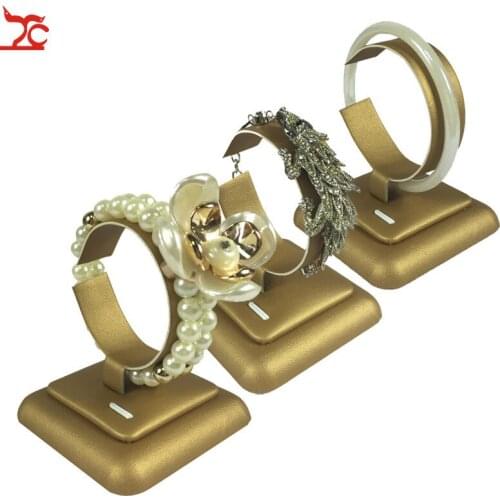 3pcs/lot C Shape Adjustable Bracelet Jewelry Organizer Holder Watch Bangle Jade Gold Jewelry Display Storage Exhibition Stand