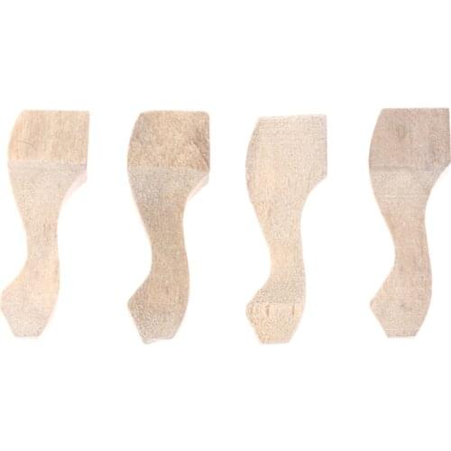 4pcs/lot 1/12 Dollhouse Miniature Tea Table Cabinet Sofa Leg DIY Making Accessory Toys