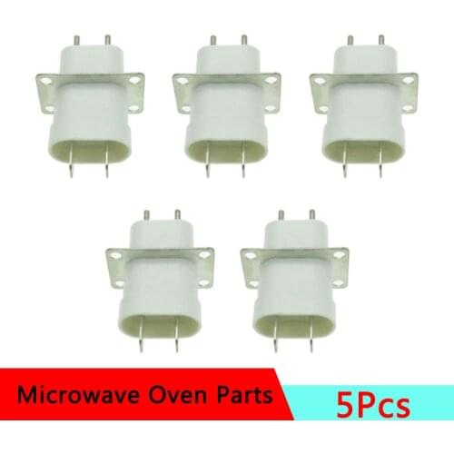 5Pcs Electronic Microwave Oven Magnetron Plug 4 Filament Pin Sockets Converter Home Microwave Oven Spare Parts