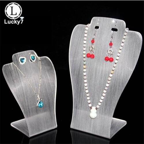 Acrylic Plexiglass Necklace Earring Nail Display Stand Pendant People Pleural Special Props Jewelry Stand For Necklace Stand