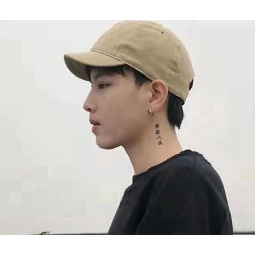 Short Brim Solid Color Dad Hat Adjustable Fashion New Unisex Hip Hop Spring Summer Soft Snapback Baseball Cap