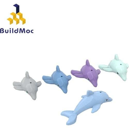 BuildMOC 13392 Dolphin For Building Blocks Parts DIY Construction Educational Creative gift Toys